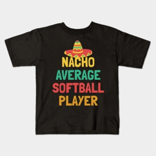 Not Your Average Softball Player Kids T-Shirt